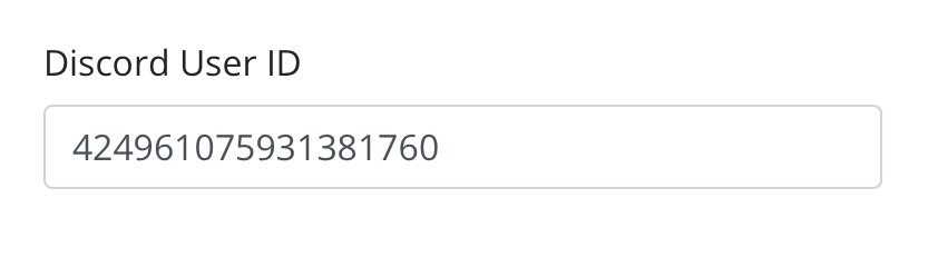 Showing Discord User ID field option on WHMCS acount management page
